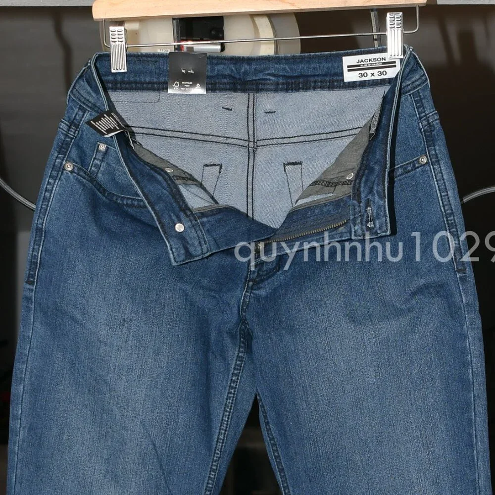Buffalo David Bitton Mens Slim Straight Stretch Denim Jeans BLUE,